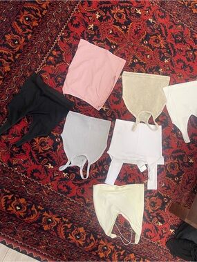 Assorted Ribbed & Smooth Tank Tops - Neutral Mix